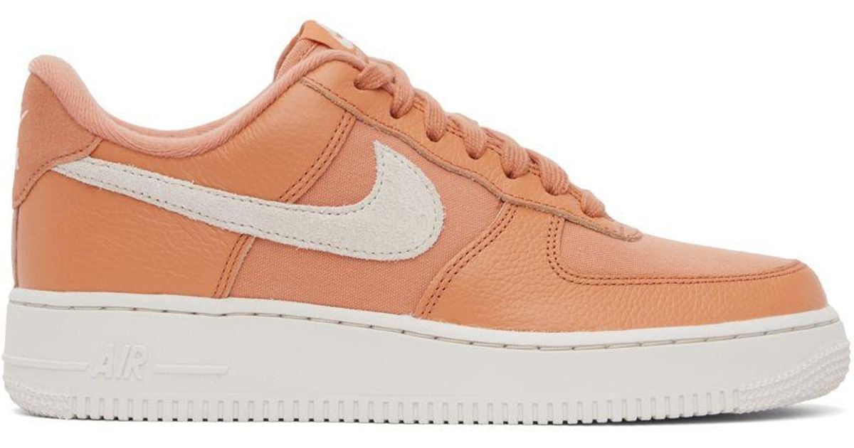 Nike Orange Air Force 1 '07 Lx Sneakers in Black for Men | Lyst
