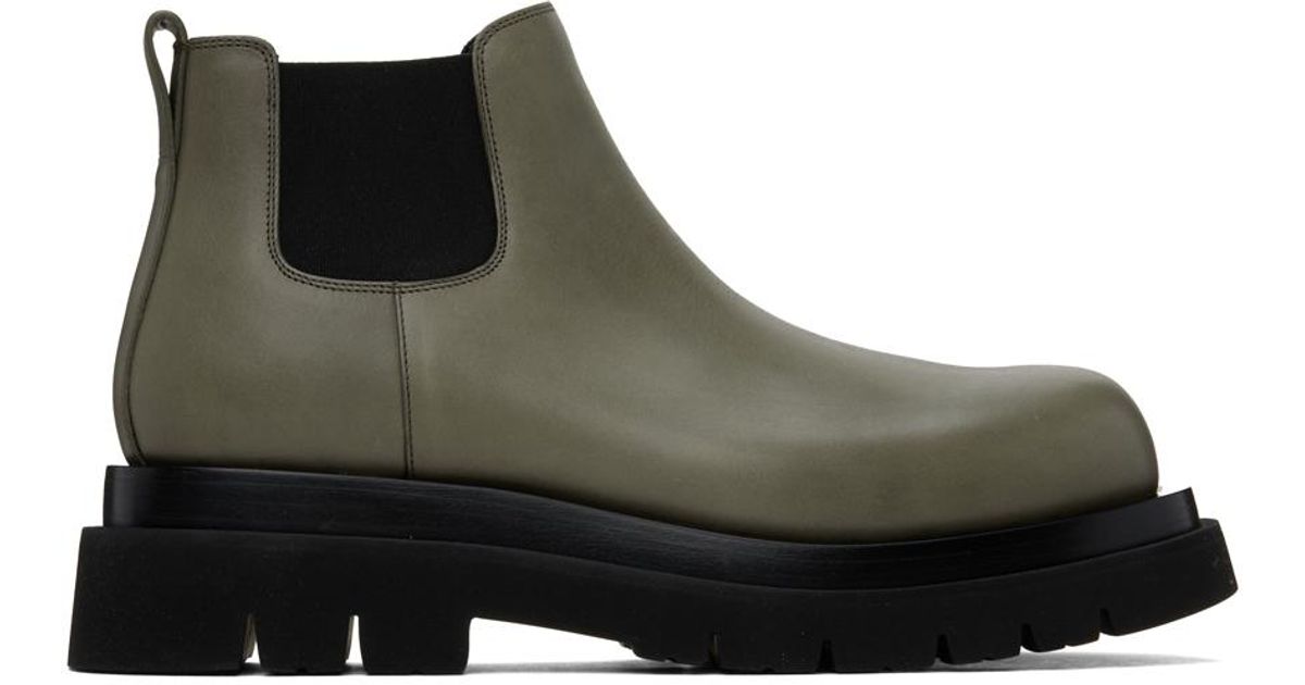 bottega veneta lug leather chelsea boots