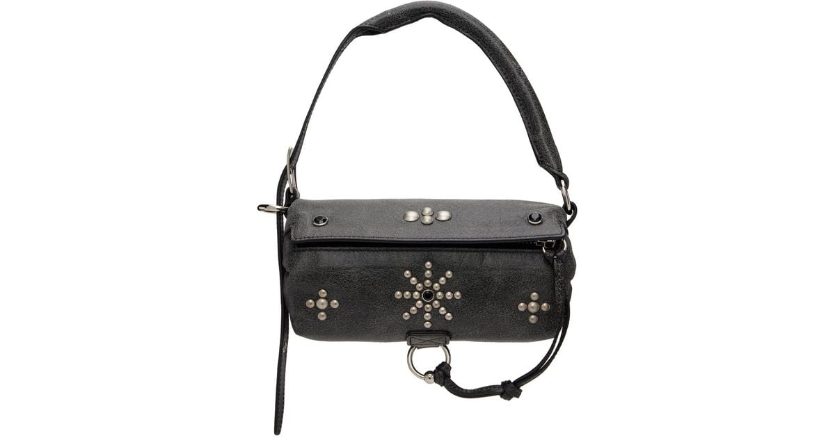 ハンドバッグ OPEN YY : 24FW / STUD PILLOW HANDLE MINI (BROWN) 51ab17efc035c542c3304274319e73