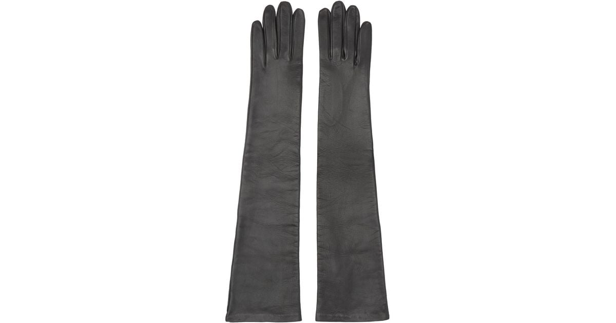 【関税込み】Dries Van Noten グレー ソフト レザーグローブ 関税込み】Dries Van Noten グレー ソフト レザーグローブ
