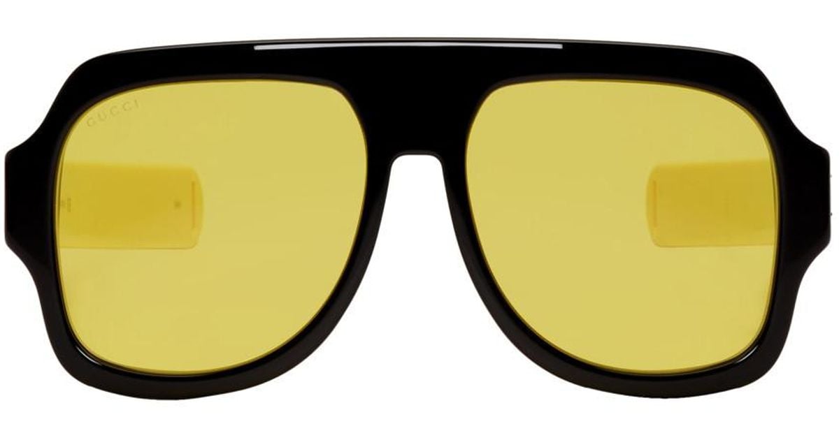 Yellow Sport Sunglasses 