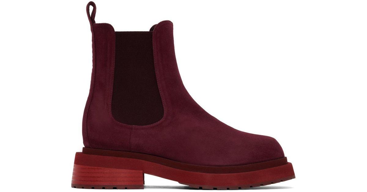 Eckhaus Latta Mike Boots in Red for Men | Lyst