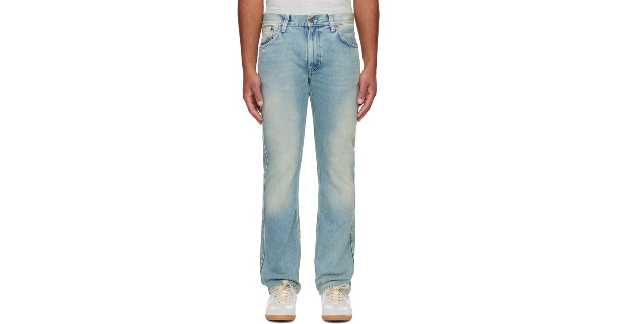 Nudie Jeans Slim Jim Jeans in Blue for Men | Lyst Australia 