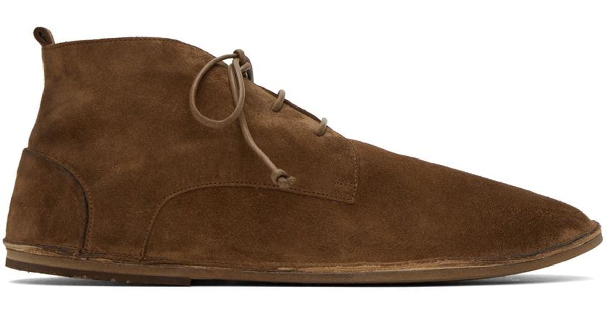 Marsell Strasacco Desert Boots in Black for Men Lyst Australia