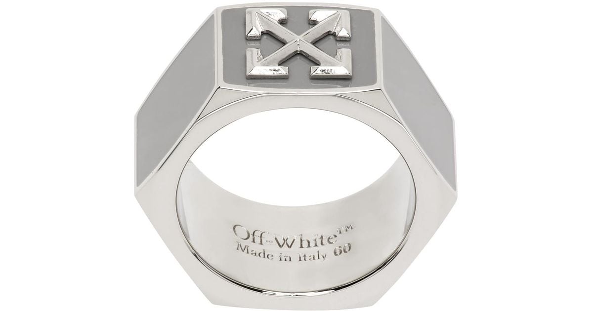 OFF-WHITE HEXNUT MONO ピアス-