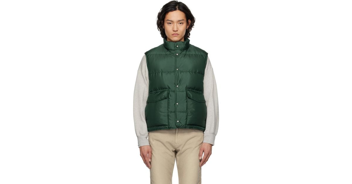 Visvim Karluk Down Vest in Green for Men | Lyst Australia