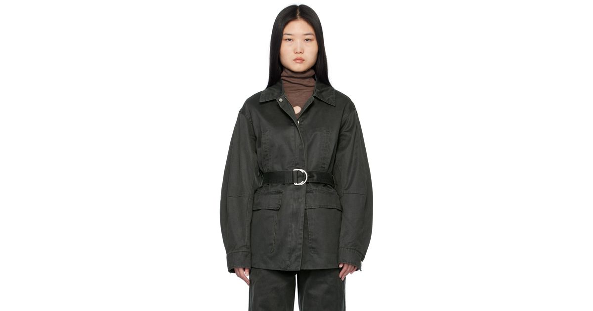 【関税込み】Holzweiler グリーン Pepha ジャケット Holzweiler グリーン Pepha ジャケット ブラック | Lyst