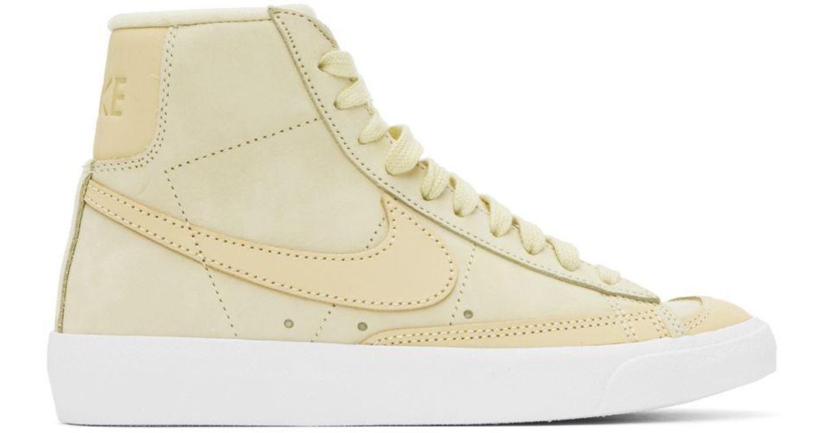 nike blazers yellow check