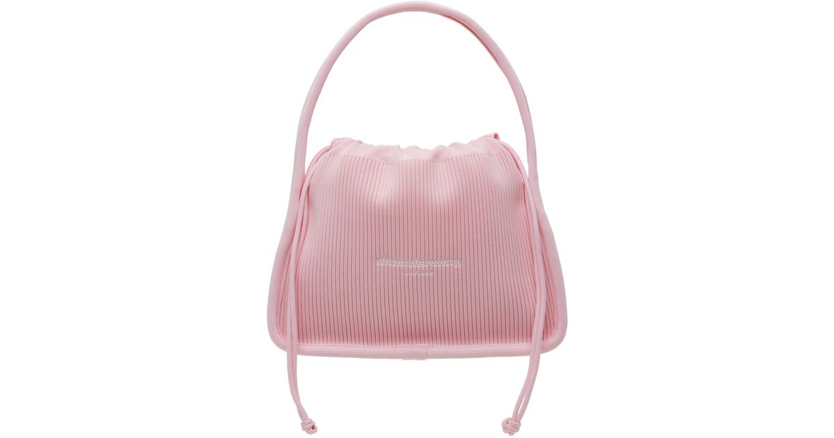 ハンドバッグ Ryan Small Bag - Alexander Wang - Cotton - Pink Alexander Wang Ryan Small Bag in Pink | Lyst