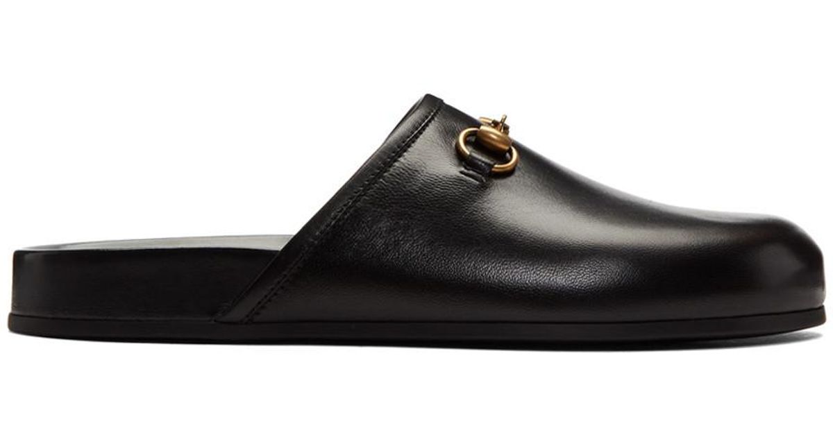 Gucci Leather Black New River Clog 