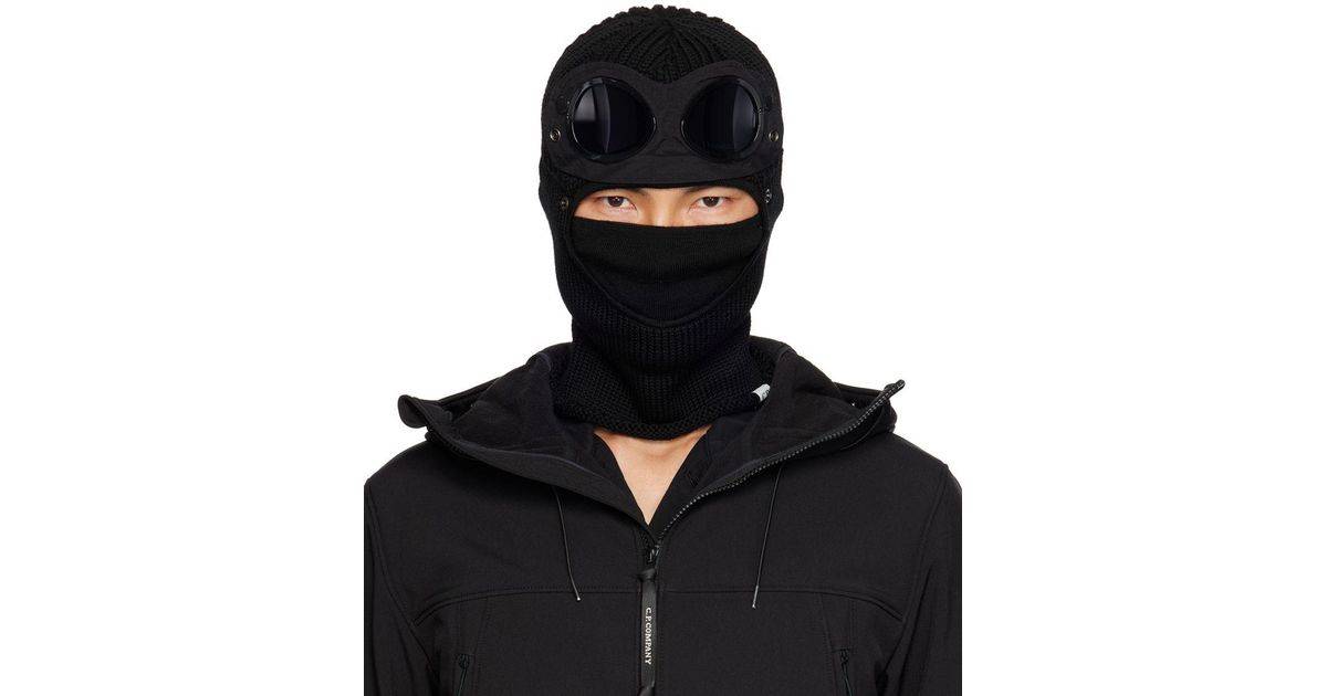 C.P. Company C.p. Company Black goggle Balaclava for Men | Lyst