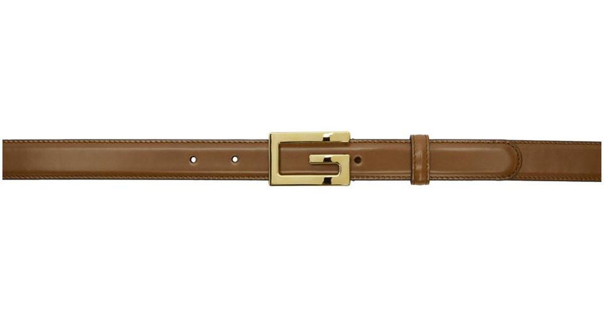 Gucci Brown G Belt in Brown for Men - Lyst