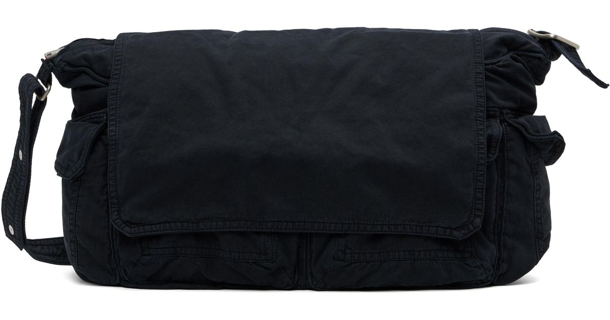 ERL Twill Cargo Bag in Black for Men | Lyst UK