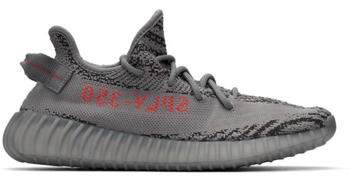 Yeezy Grey Boost 350 V2 Sneakers in Gray for Men | Lyst