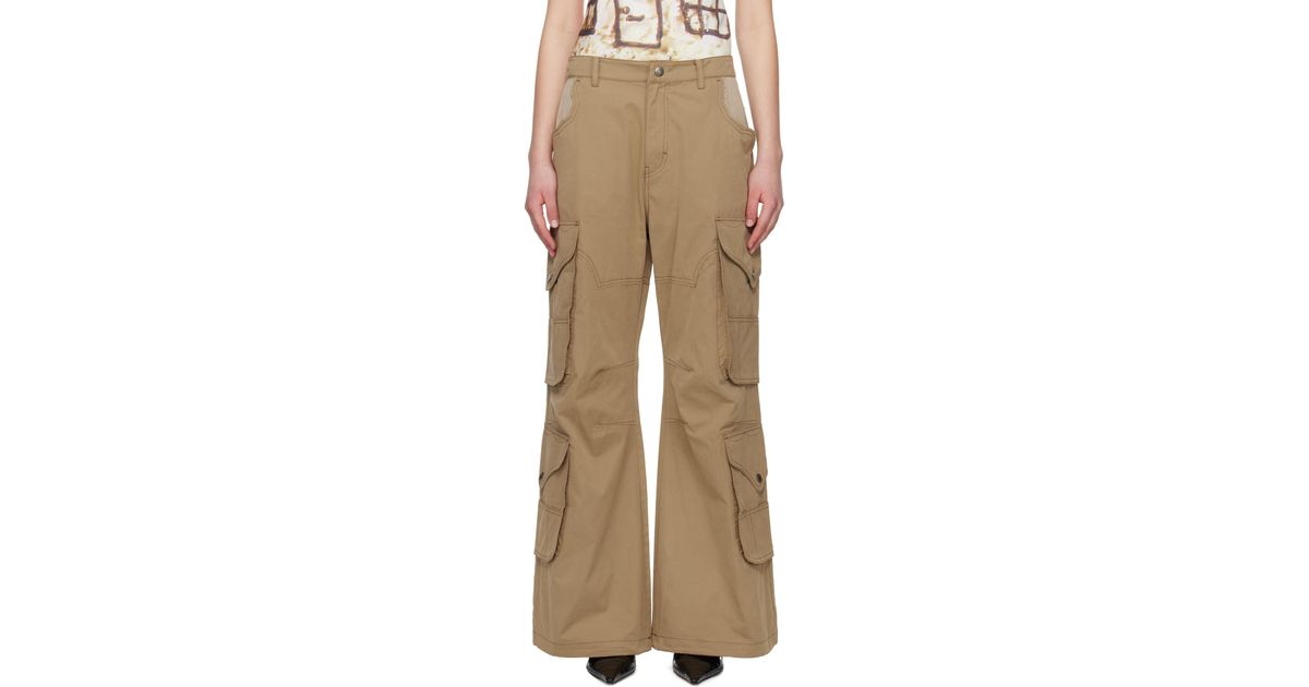 [ANDERSSON BELL]★WAXED UTILITY POCKET CARGO PANTS ANDERSSON BELL Waxed Utility Pocket Cargo Pants in Natural