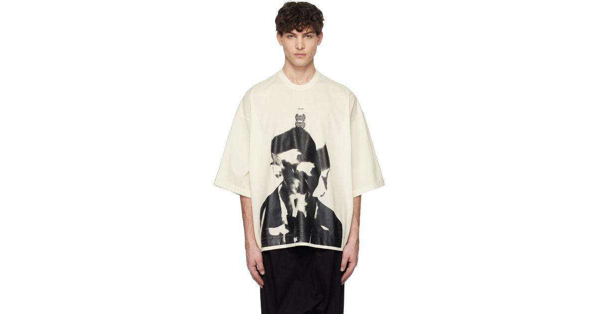 【関税込み】JULIUS ブラック Ana-Diptych JD Portrait Tシャツ Julius Off- Ana-Diptych Jd Portrait T-Shirt in Black for Men