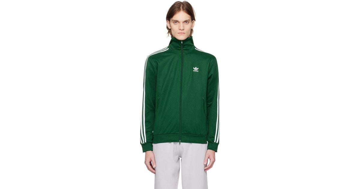 adidas Originals Green Adicolor Classics Beckenbauer Track Jacket for Men |  Lyst