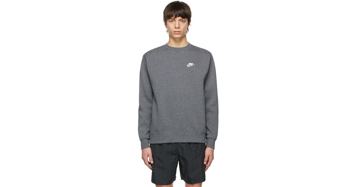 Gray Sportswear Club Sweatshirt