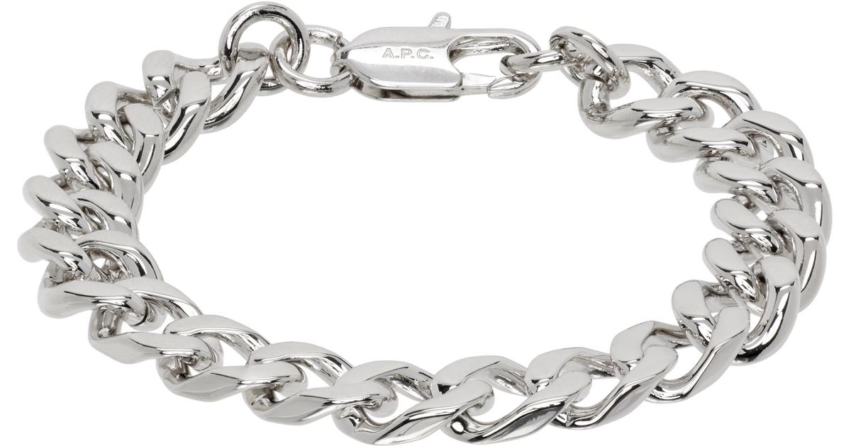 新品未使用 A.P.C. Minimal Maxi bracelet A.P.C. Minimal Maxi Bracelet in Black for Men | Lyst UK