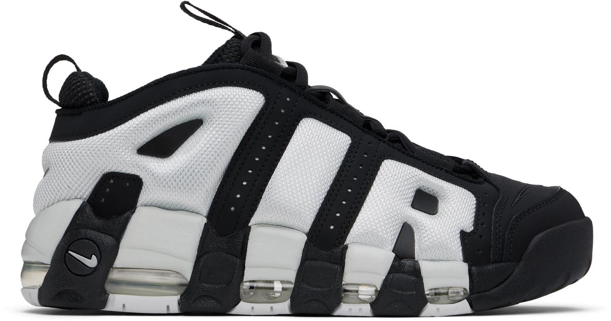 Nike Air More Uptempo Low Sneakers in Black for Men | Lyst