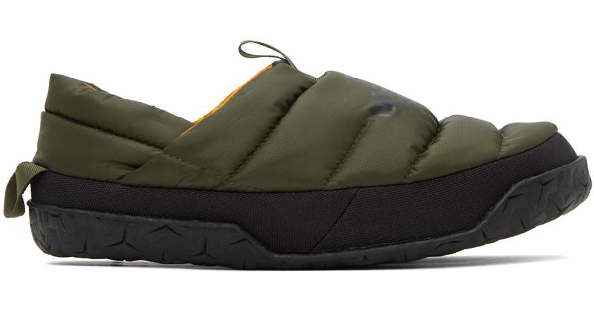 The North Face Men\'s Quilted Slip-On Loafers in Olive Green Clyffe™ Slip-Ons | The North Face main image 3