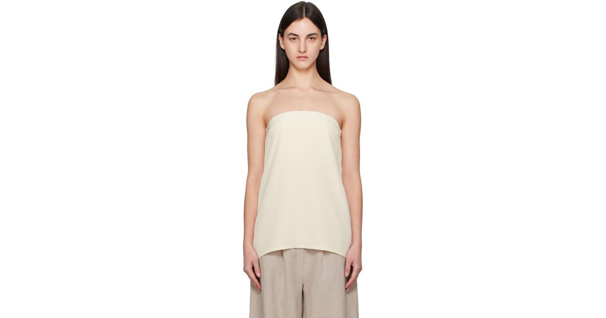 La Collection Suzanna Top in White | Lyst