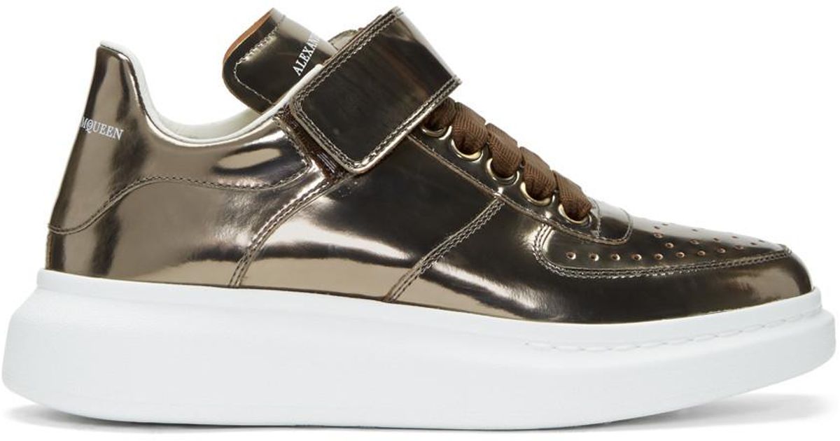 alexander mcqueen sneakers bronze