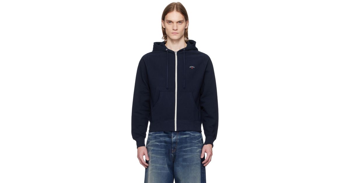 メンズ Noah ネイビー Classic Lightweight ジップアップ