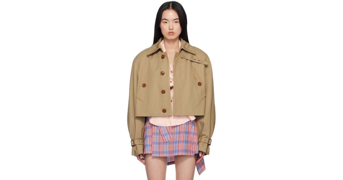 コート VIVIENNE WESTWOOD 'Cut Off Graziano' trench coat Multicolor Vivienne Westwood Cut Off Graziano Trench Coat | Lyst
