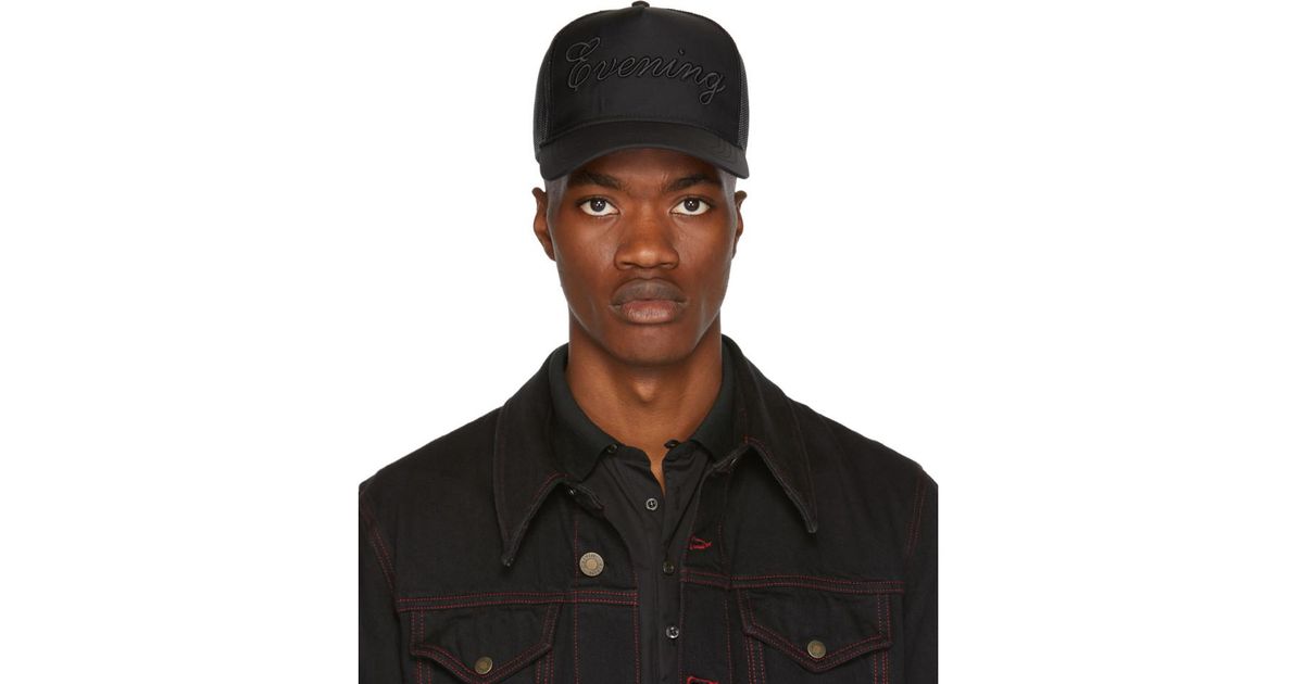DSquared² Black Mesh Evening Cap for 