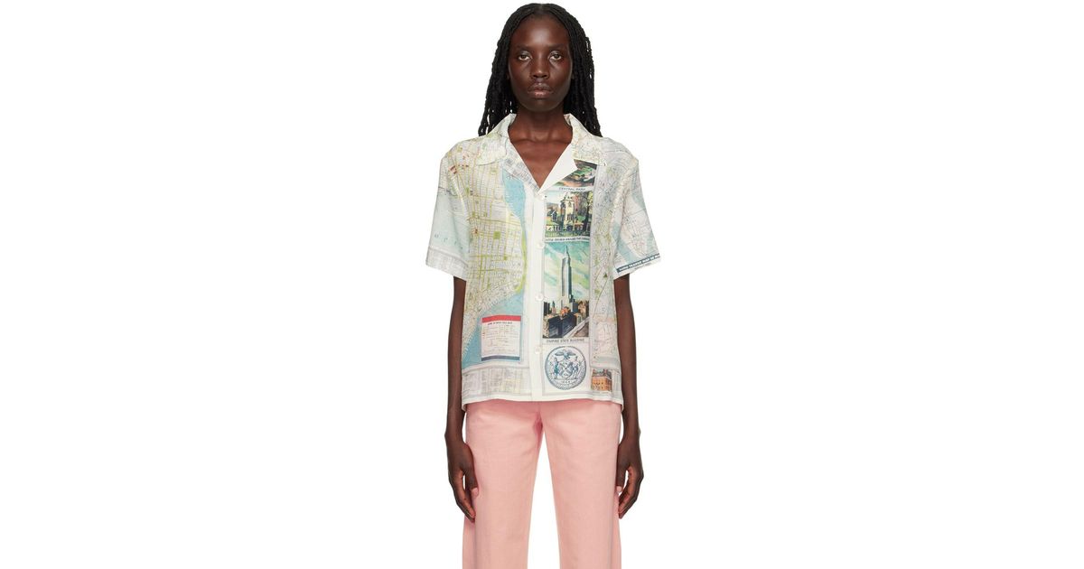 Bode Color New York City Map Shirt | Lyst