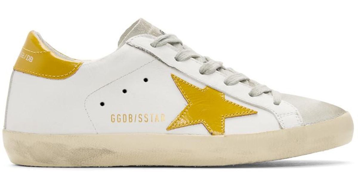 golden goose sneakers yellow