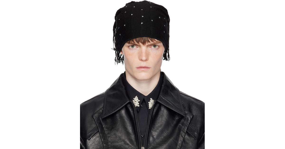 【タグ付き・匿名】Kiko Kostadinov 25fw Tarr ビーニー Kiko Kostadinov Tarr Beanie in Black for Men | Lyst UK