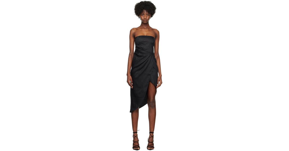 GAUGE81 Black Lica Midi Dress | Lyst