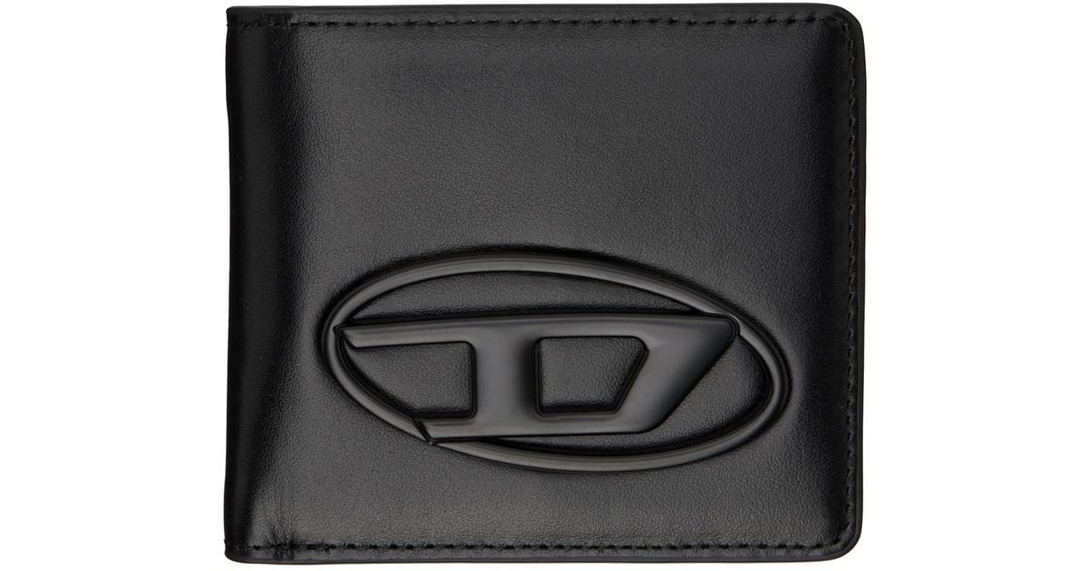 DIESEL Holi-D Bi Fold Coin S 3d 財布 DIESEL Holi-D Bi Fold Coin S 3D Wallet in Black for Men | Lyst