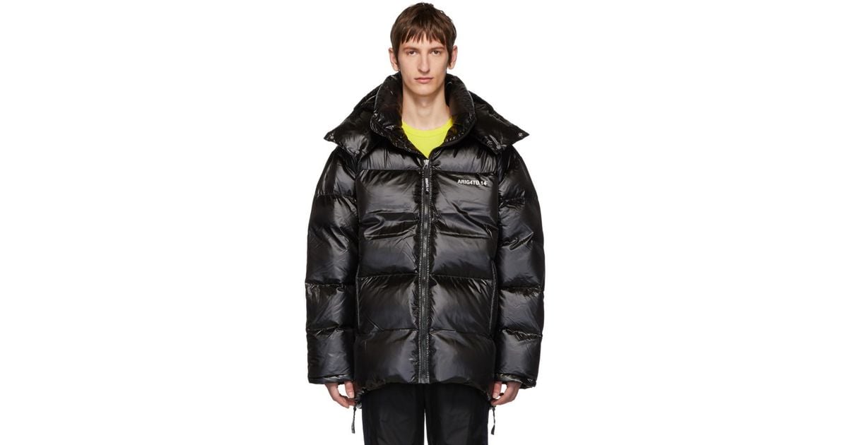 Axel Arigato Black Down Nunatak Puffer Jacket for Men | Lyst