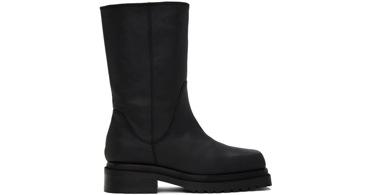 Eckhaus Latta Stacked Boots in Black for Men | Lyst