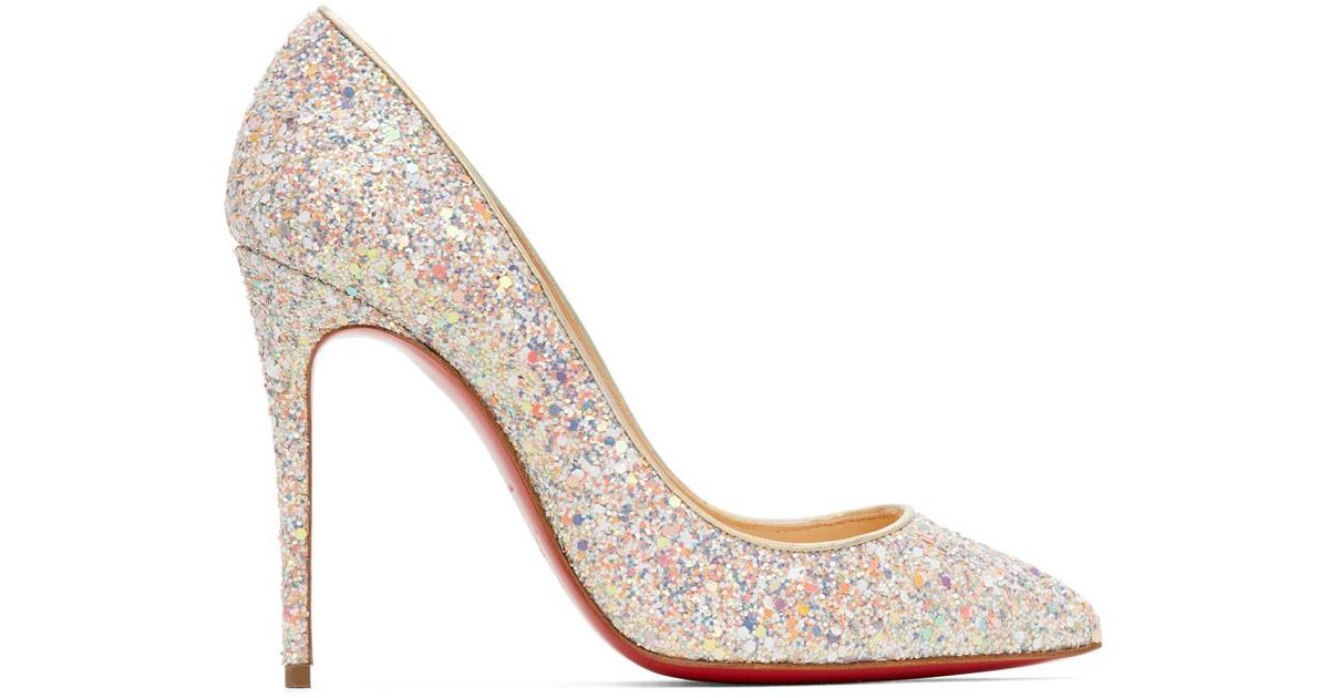 louboutin glitter heels