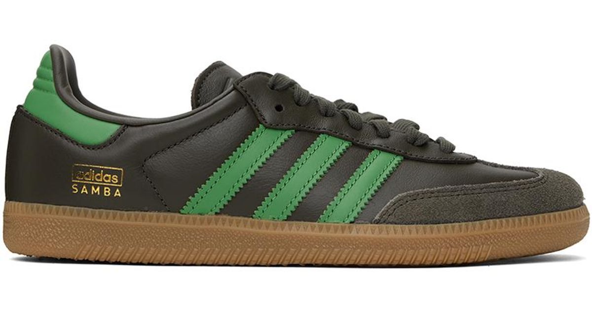 adidas Originals Khaki Samba Og Sneakers in Black for Men Lyst Canada