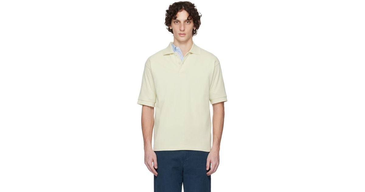AURALEE: Navy Pima Cotton Heavy Pique Polo | SSENSE