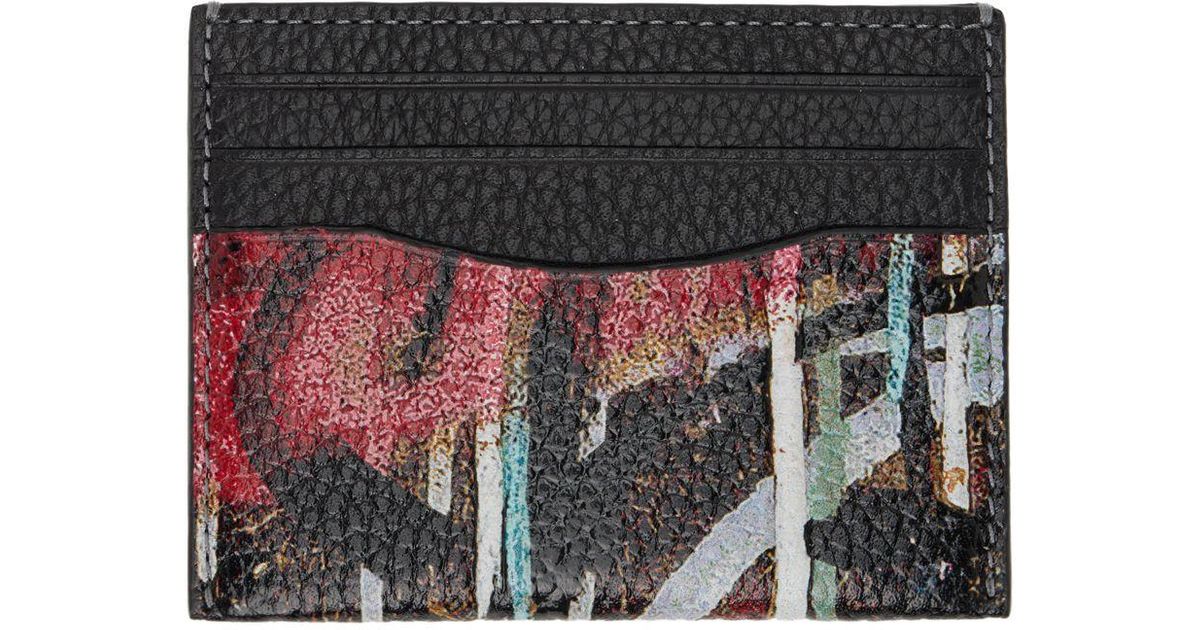 COACH Leather Black Mint + Serf Edition Card Holder for Men Lyst