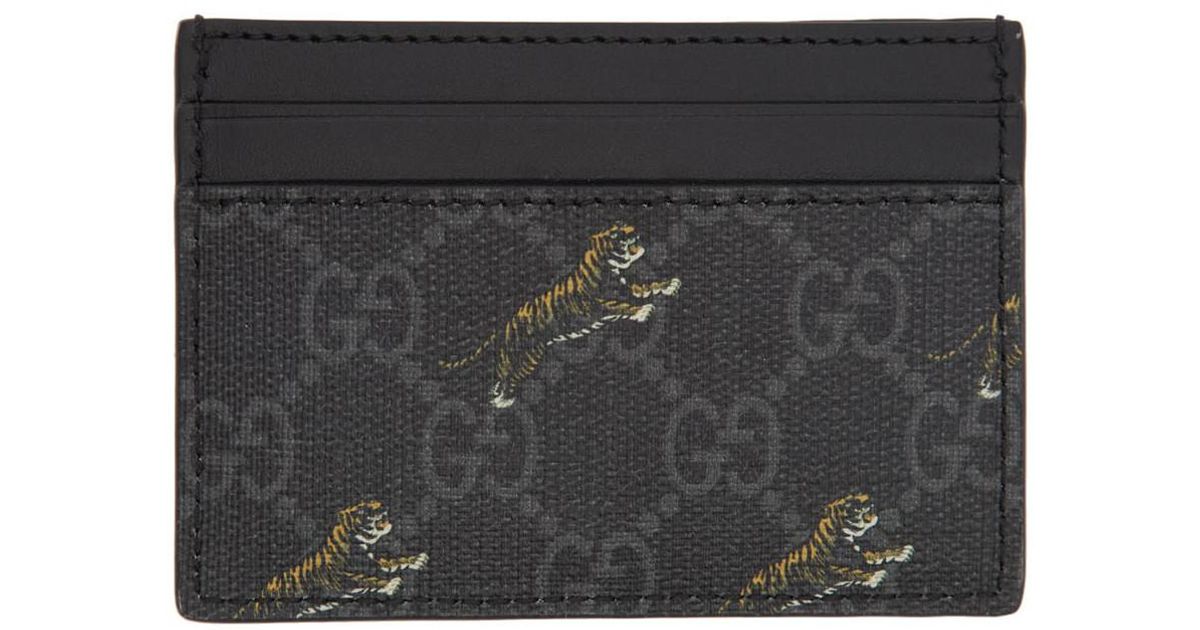 gucci card holder tiger