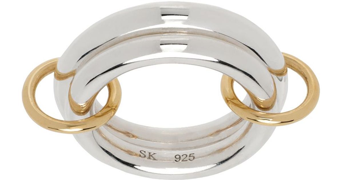Spinelli Kilcollin Virgo Sy Core Ring in Metallic for Men