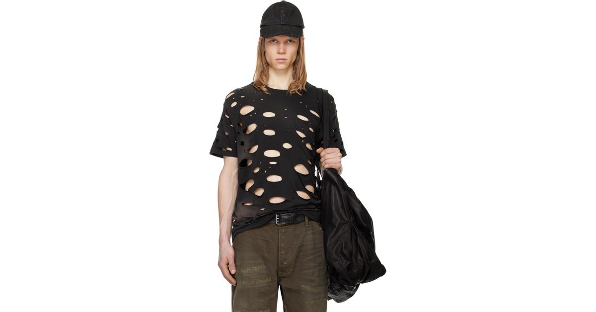 ALEXANDER DIGENOVA Crash T-shirt in Black for Men | Lyst UK