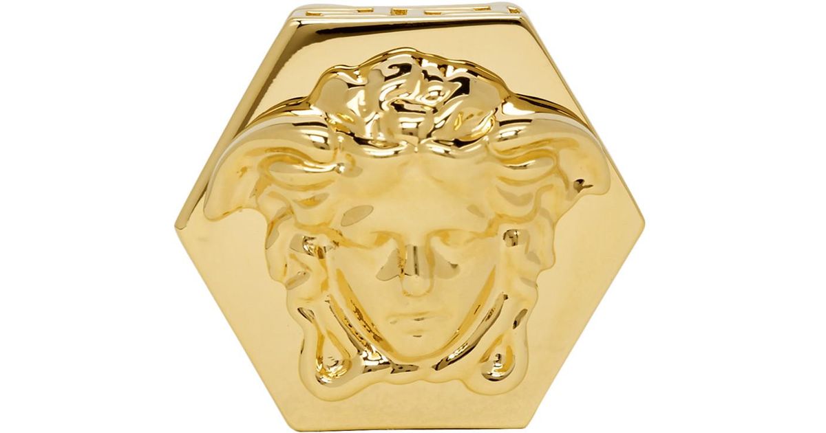 versace medusa signet ring