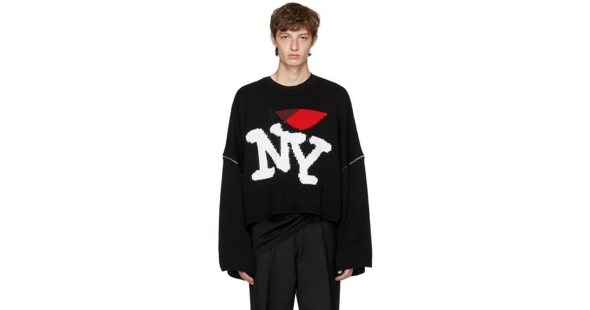raf simons heart sweater