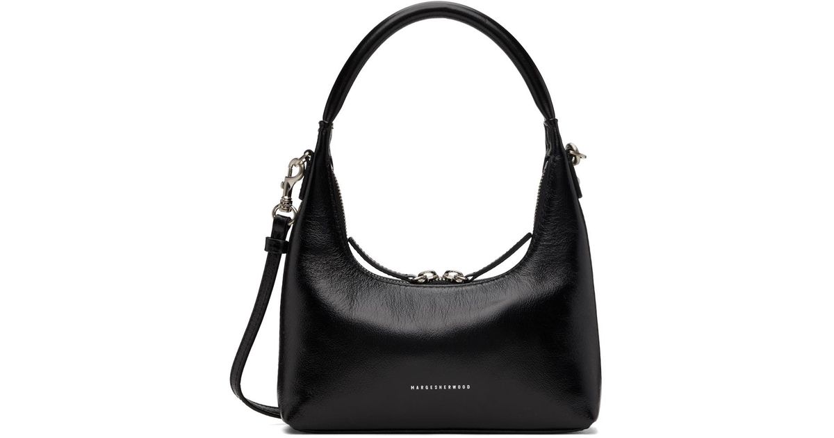 ★MARGE SHERWOOD★ HOBO MINI STRAP black crinkle 880983864 Marge Sherwood Mini Strap Crinkle Bag in Black | Lyst Canada