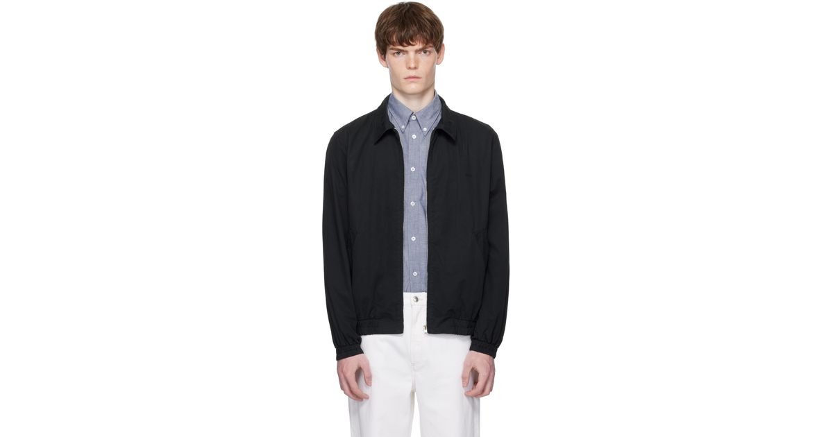A P C Gilbert Jacket in Black for Men Lyst