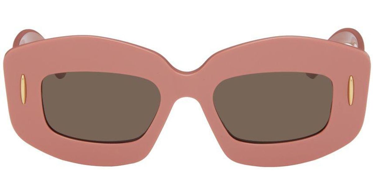 Loewe Pink Screen Sunglasses in Black | Lyst