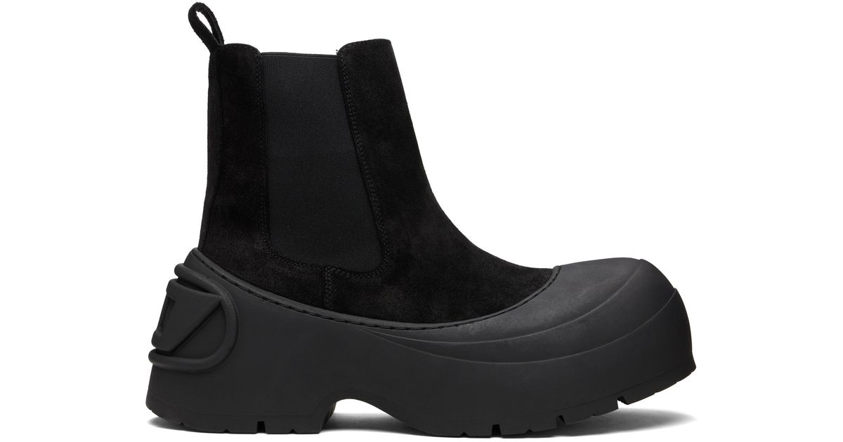 DIESEL D-Donald Beatle Chelsea Boots in Black for Men | Lyst